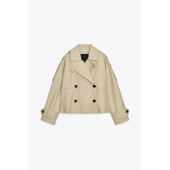 ZARA SHORT WATER-REPELLENT TRENCH ZW COLLECTION - Picture 1 of 9